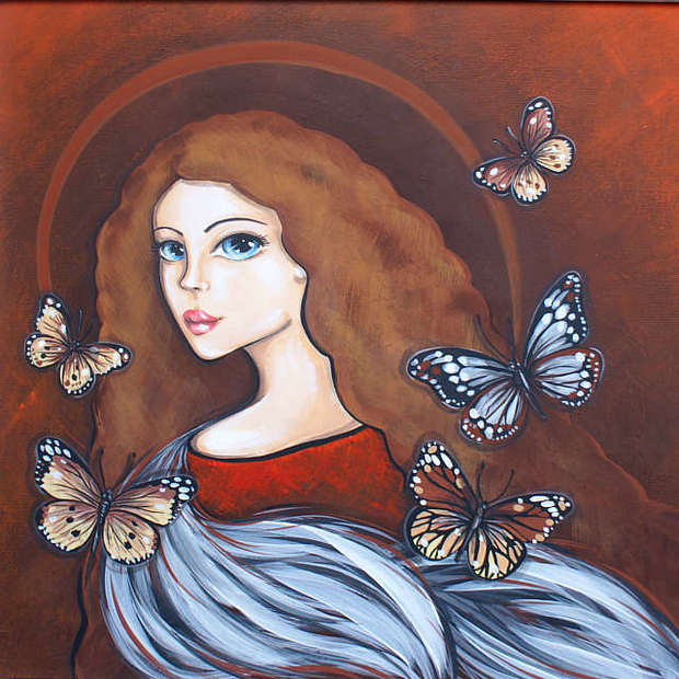 Butterfly charm Wioletta Niewiarowska