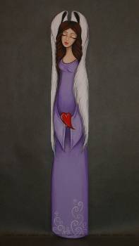 The angel in violet dress - Wioletta Niewiarowska
