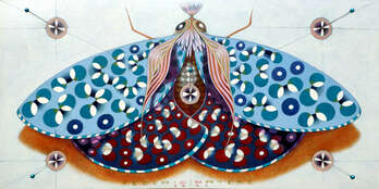 Farfalla cromatica - celeste - federico cortese