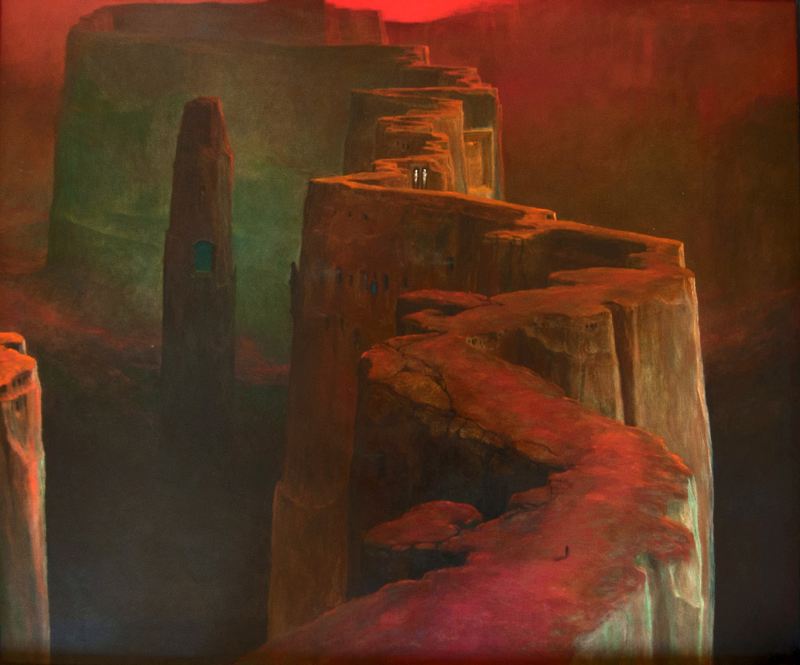 Praca Zdzisława Beksińskiego - ilustracja do wywiadu